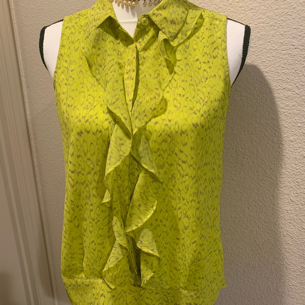 Cabi reign ruffle blouse 3071 work top